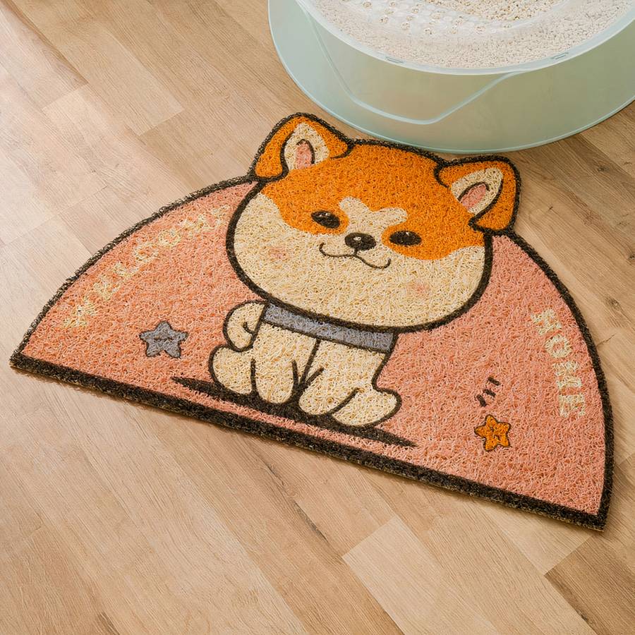 tapis coloré litière PVC
