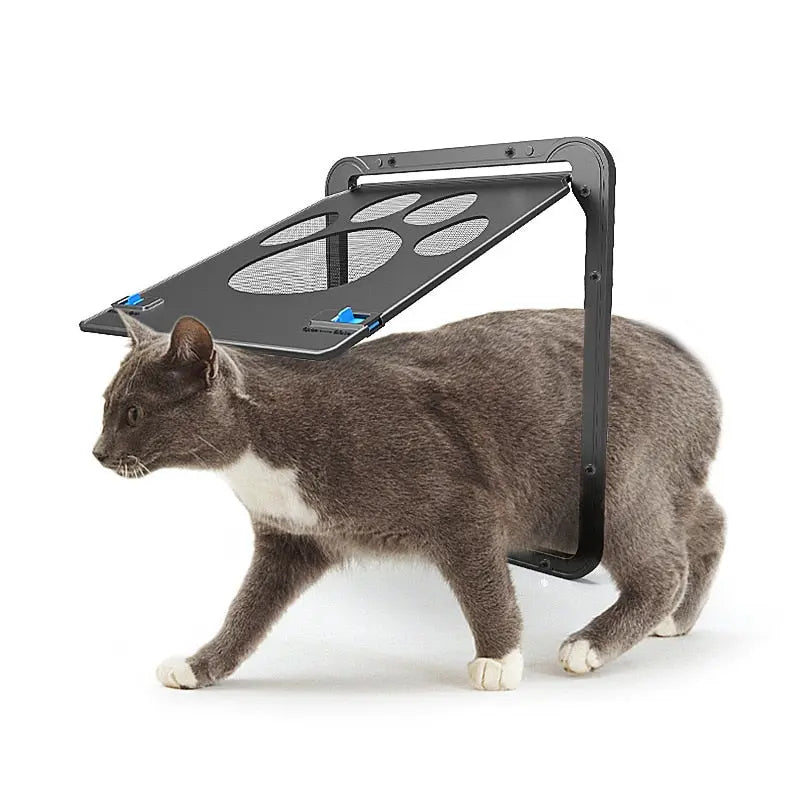porte-fenêtre à rabat magnétique pour chat